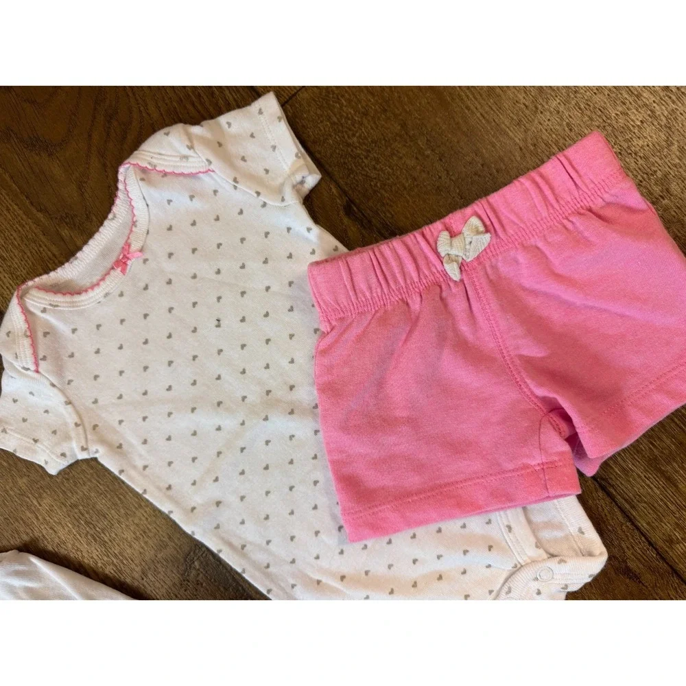 Carter's Baby Girl 6 Months Clothes Outfits Shorts Shirts Tees Summer Sunshine